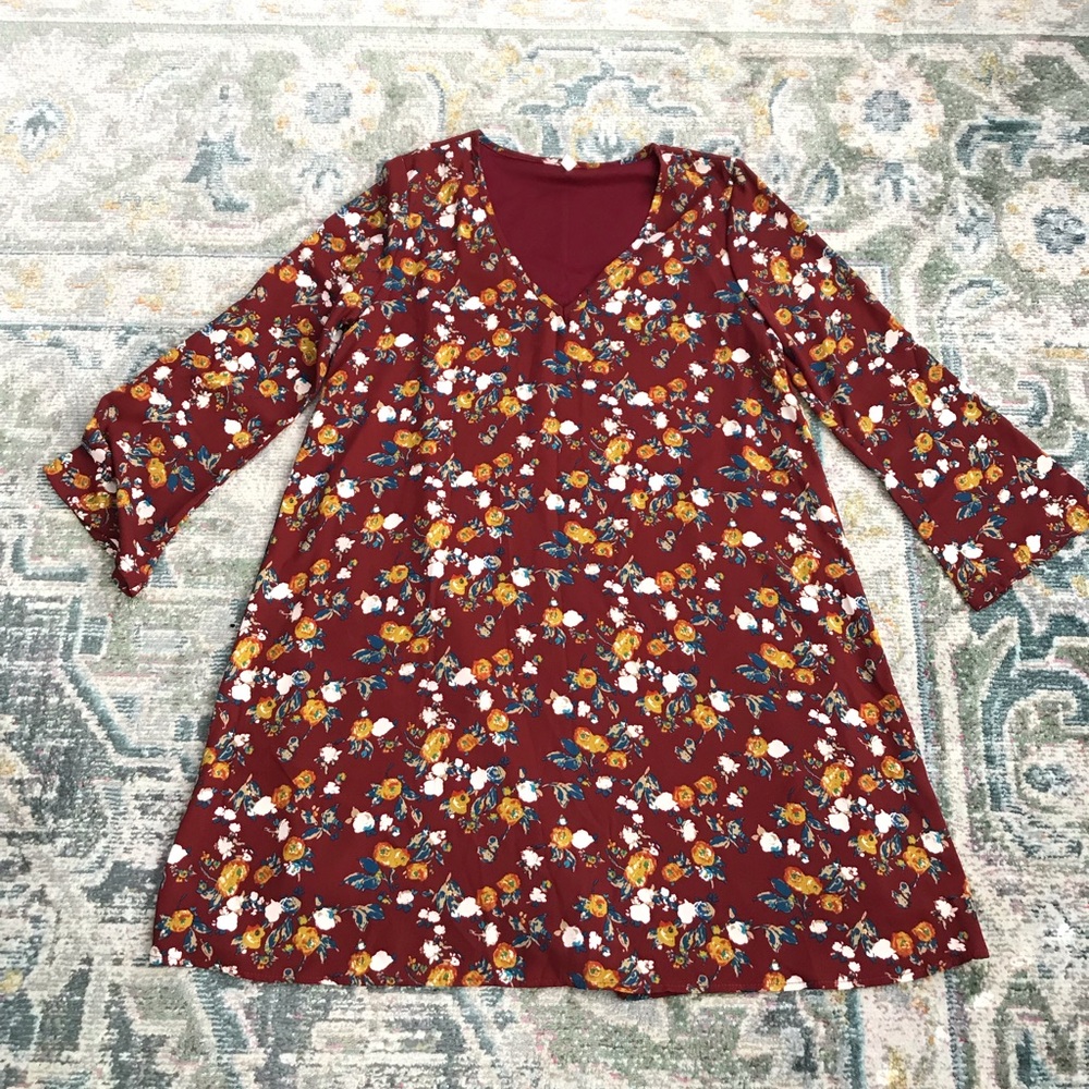 Floral Print Maternity Dress